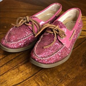 Pink Glitter Top-Sider Sperry Size 9